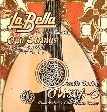 La Bella OU80A-C Oud Arabic Tuning 11 string set with C to C Tuning