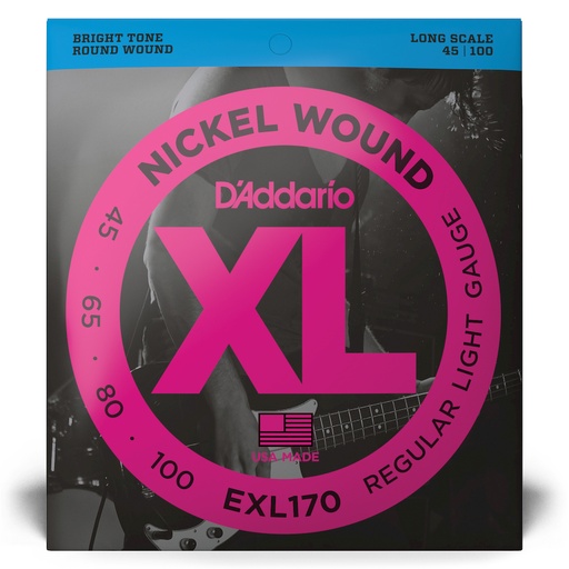 D'Addario Nickel Wound EXL170 Regular Light (45-100)