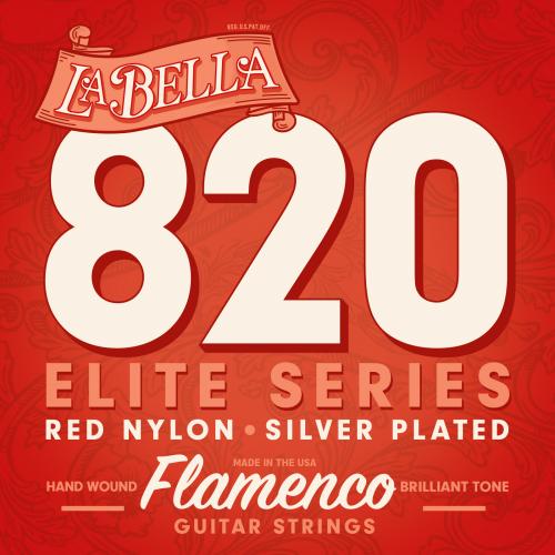 La Bella 820 Elite Flamenco Guitar Strings (Red Trebles) MT