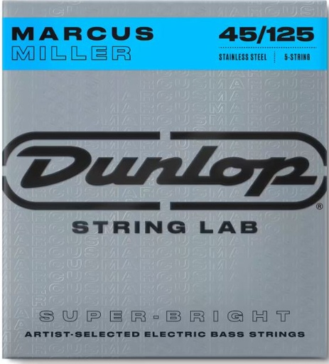 Dunlop DBMMS45125 Marcus Miller Super Bright Stainless, 5 Str. 45-125